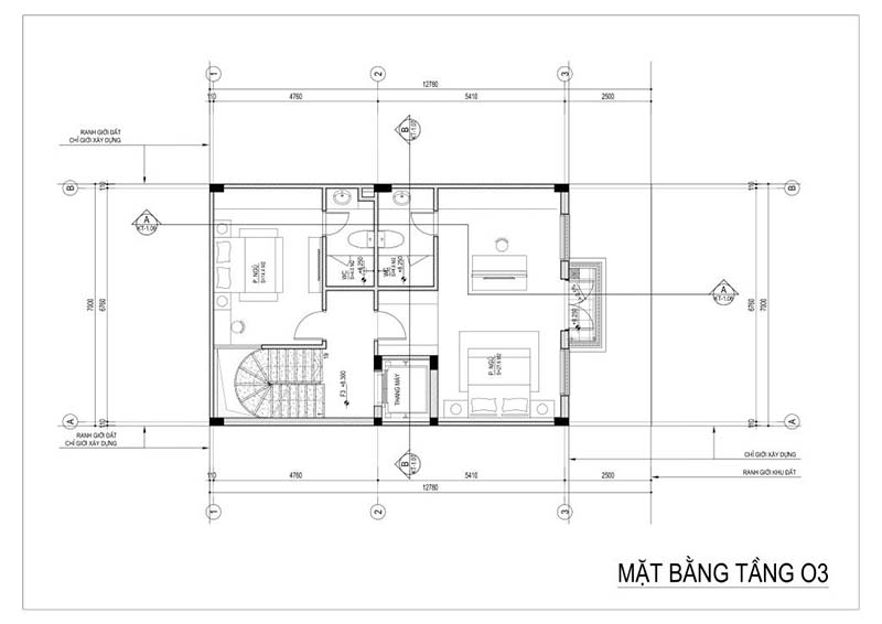 thiết kế nhà 5 tầng liền kề V5 V6 Văn Phú - Nhà phố thương mại The Victoria