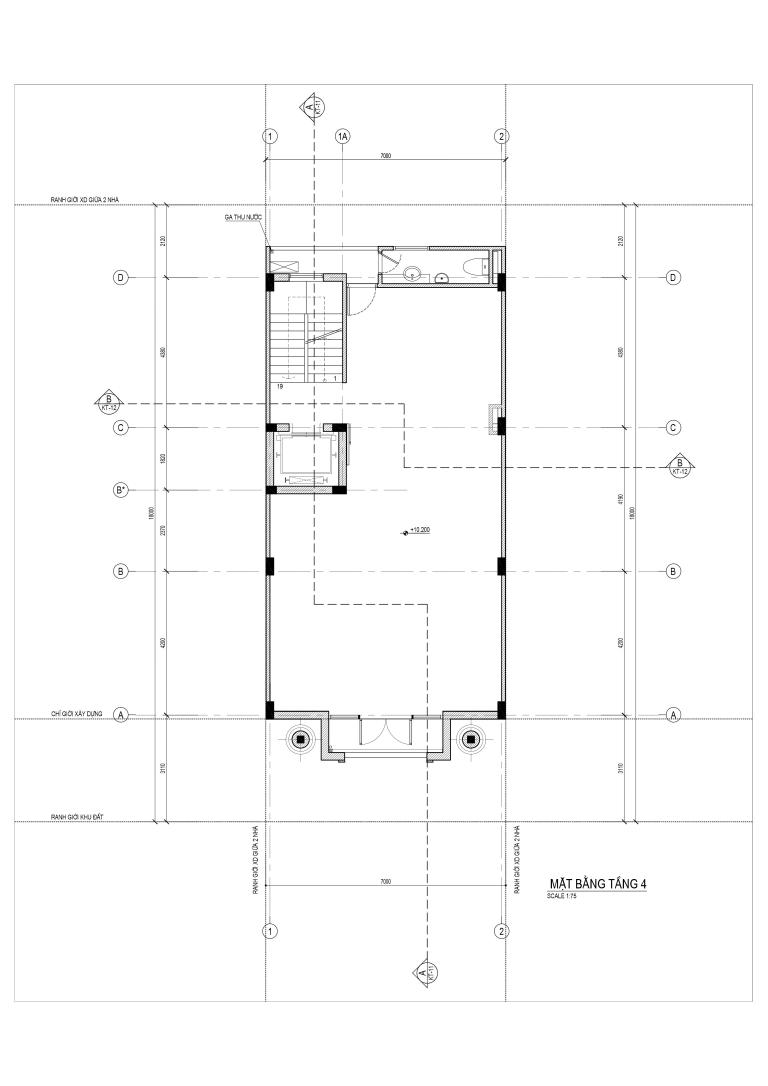 thiết kế nhà 6 tầng liền kề V5 V6 Văn Phú - Nhà phố thương mại The Victoria