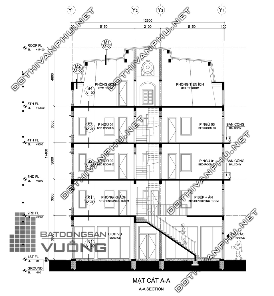 G2-A là mẫu nhà góc của nhà liền kề Cleve Văn Phú - Liền kề Văn Phú Hibrand- Liền kề Văn Phú Hàn Quốc. Được xây 5 tầng với tổng diện tích sàn xây dựng là 314,5 m2. Với 4 phòng ngủ, 06 nhà WC, Phòng tiện ích, phòng khách, phòng ăn, kho, không gian hành lang, cầu thang. Đặc biệt là không gian tầng 1 để kinh doanh rộng rãi. Căn nhà ở vị trí góc nên tất cả các phòng đều thoáng, tiếp xúc với ánh sáng trực tiếp Khách hàng xem chi tiết thiết kế mẫu G2-A liền kề Cleve Văn Phú - Liền kề Văn Phú Hibrand- Liền kề Văn Phú Hàn Quốc dưới đây: