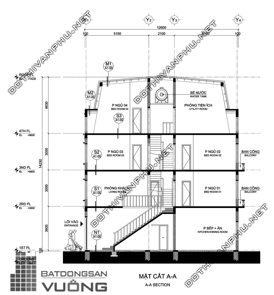 Mẫu nhà N1-A là mẫu nhà điển hình của liền kề Cleve Văn Phú - Liền kề Văn Phú Hibrand - Liền kề Văn Phú Hàn Quốc. Được thiết kế dùng để ở. Nhà nằm ở dãy bên trong, có một mặt đường chính và một mặt đường phụ.	Tầng 1 là nhà xe và bếp ăn, tầng 2 là phòng khách và 1 phòng ngủ, tầng 3 có 02 phòng ngủ, tầng 4 có 01 phòng ngủ và 1 phòng tiện ích.	Khách hàng xem chi tiết thiết kế mẫu N1-A liền kề Cleve Văn Phú - Liền kề Văn Phú Hibrand- Liền kề Văn Phú Hàn Quốc dưới đây: