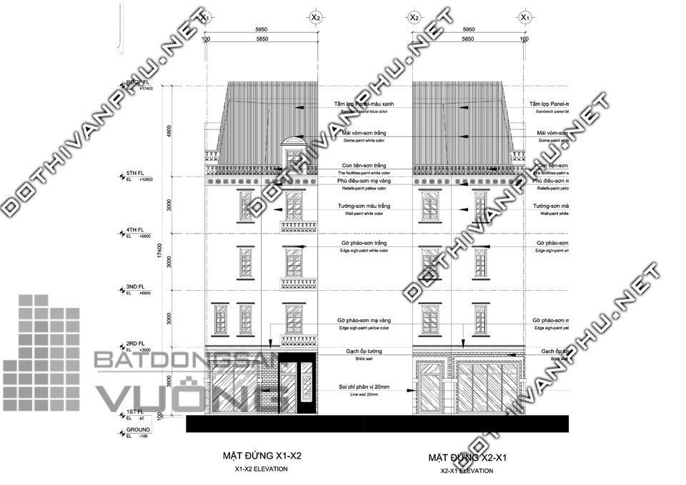 Liền kề Văn Phú Hibrand - liền kề Cleve Văn Phú - Liền kề Văn Phú Hàn Quốc