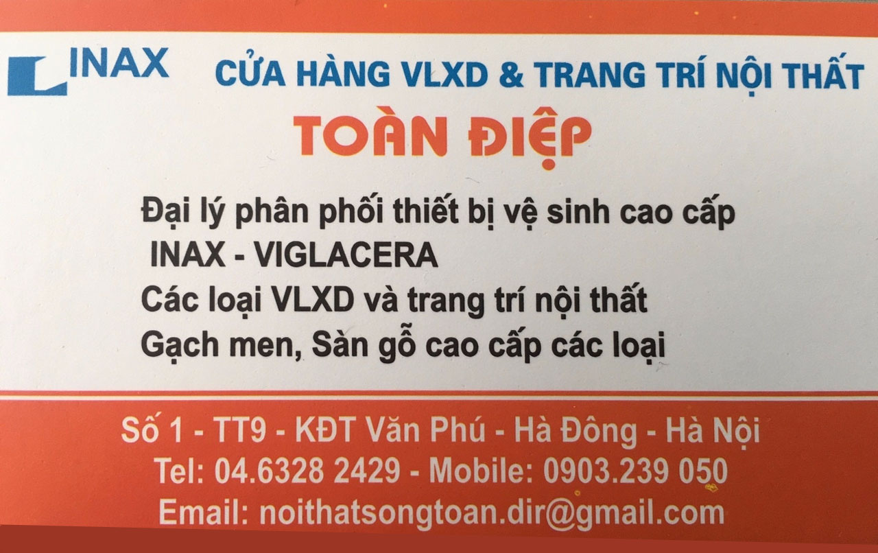 cửa hàng vật liệu Toàn Điệp Văn Phú