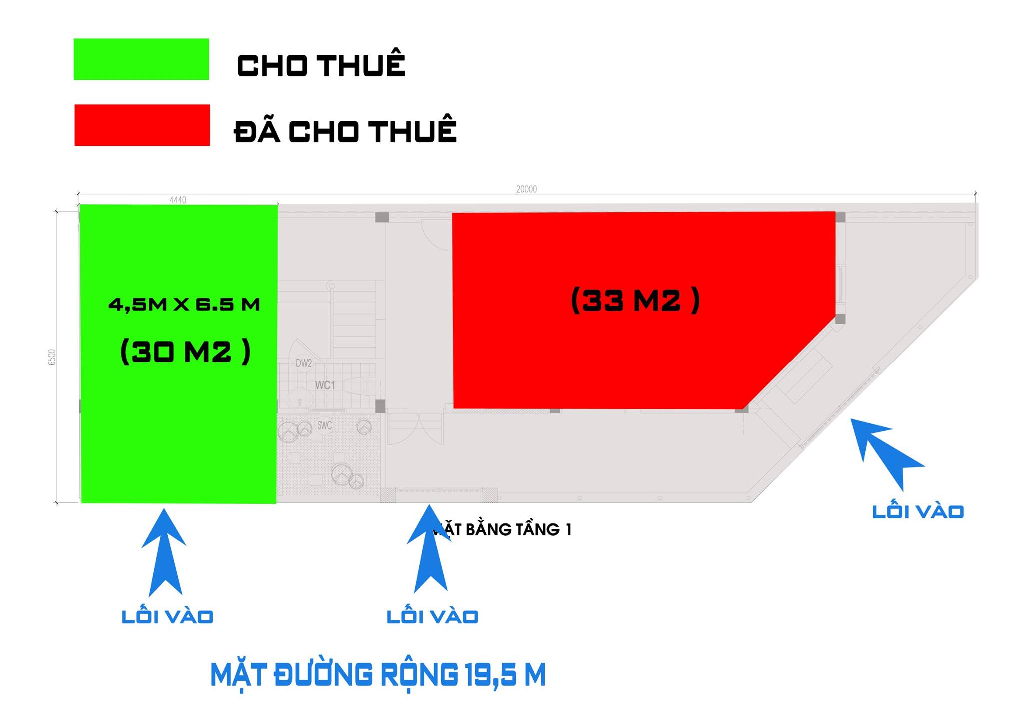 Cho thuê nhà liền kề Văn Phú kinh doanh tốt