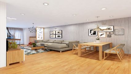 Thiết kế nội thất căn hộ góc chung cư Văn Phú Victoria - Căn số 12 diện tích 116 m2 - mẫu 02