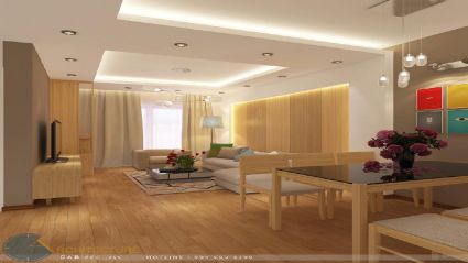 Thiết kế nội thất căn hộ chung cư Văn Phú Victoria 97 m2 mẫu 02